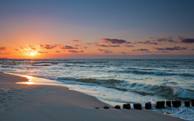 beach at sunset 4august initiative