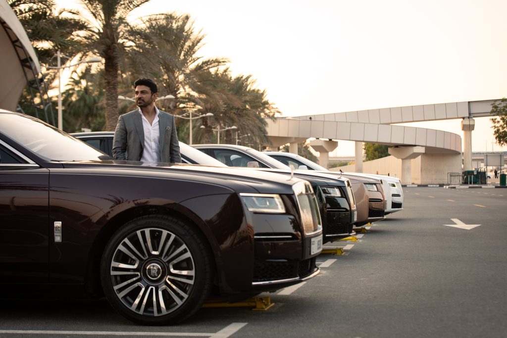 Rolls-Royce Cars in a line