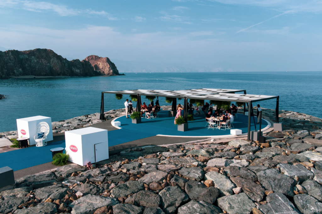 People having dinner at a luxury event