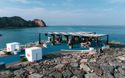 People having dinner at a luxury event