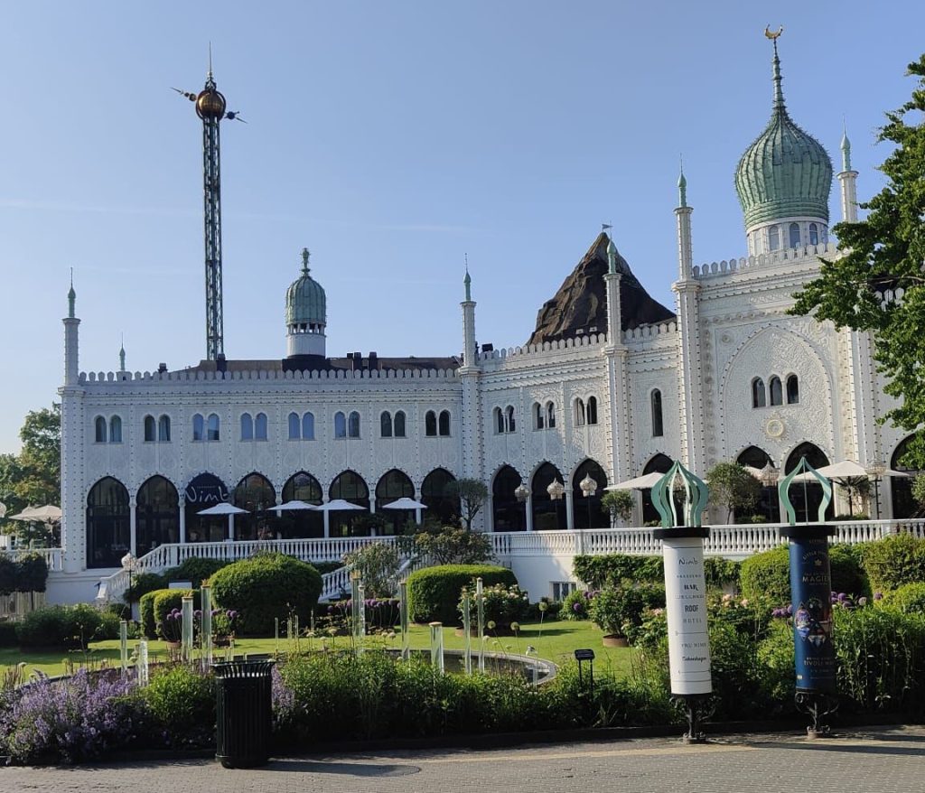Nimb Hotel and Restaurant, located within Tivoli Gardens in Copenhagen, Denmark.