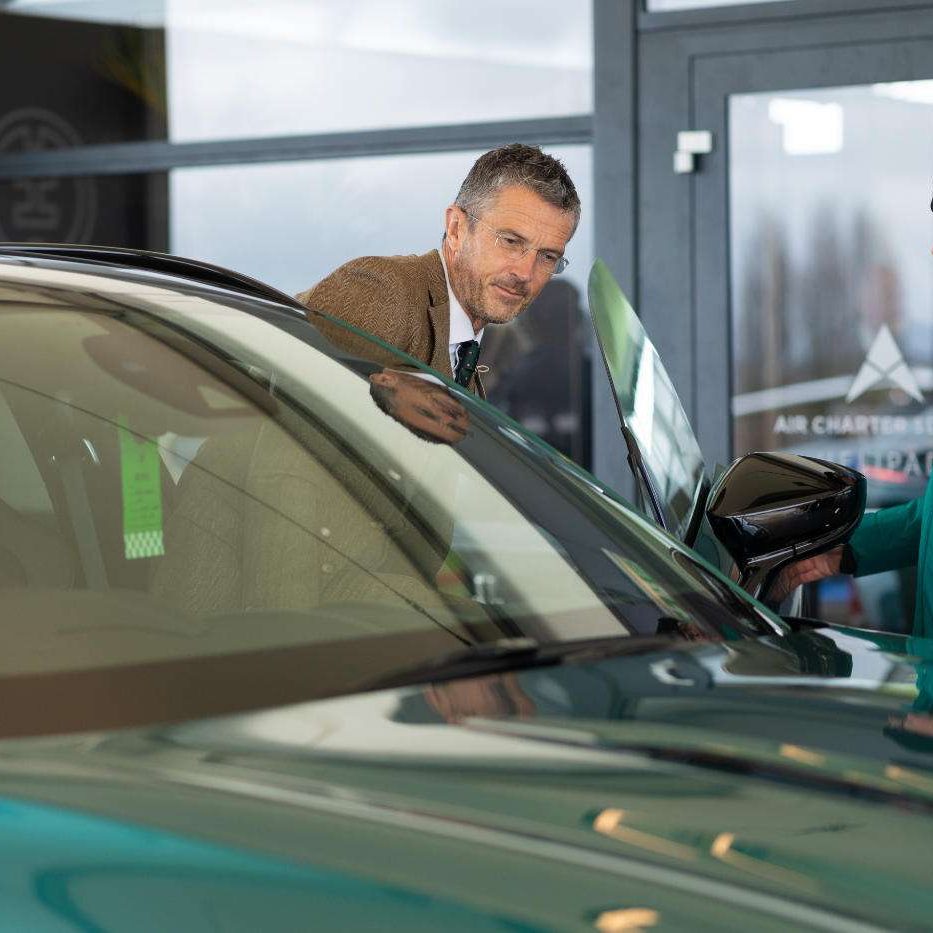 Noble Events Aston Martin Cheltenham Guest test driving aston martin
